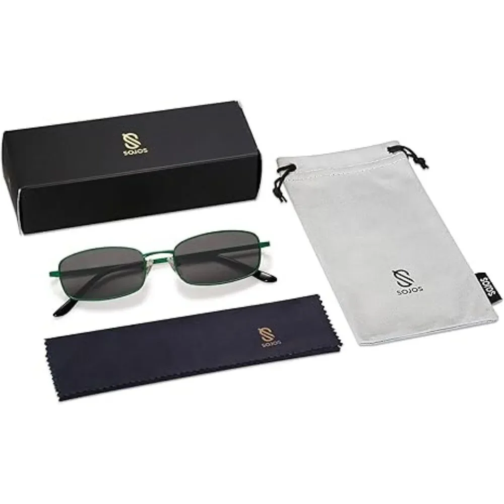 Trendy Small Y2K Rectangle Sunglasses for Women and Men Retro SJ1187